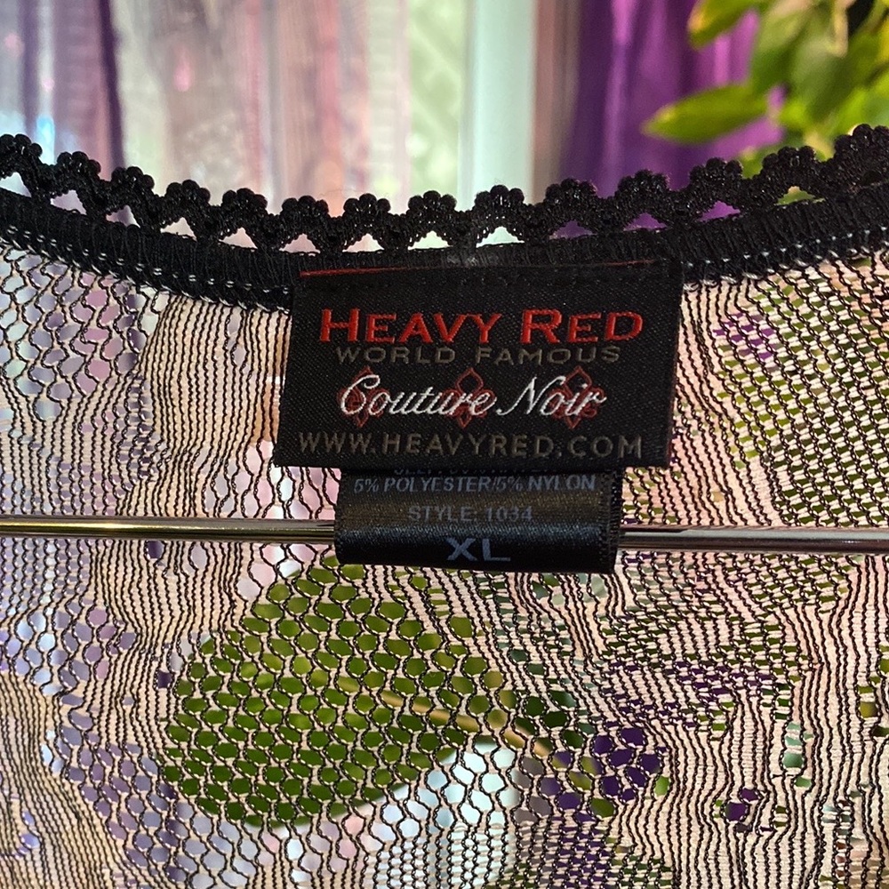 Rare Heavy Red Spring Tea Jacket. Size XL - Picture 4 of 9